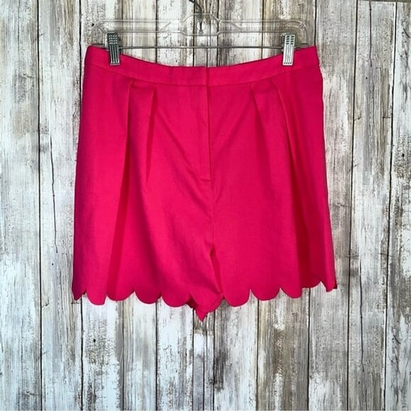 ASOS Pants - ASOS Pink Scalloped Bottom Shorts Size 8